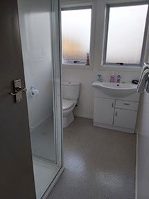 bathroom of two-bedroom family unit